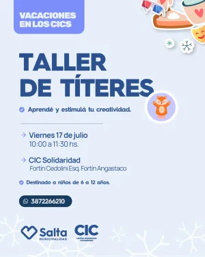 “TALLER DE TITERES” CIC SOLIDARIDAD