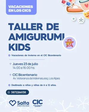 TALLER DE AMIGURUMI KIDS en CIC Bicentenario