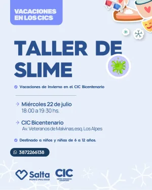 TALLER DE SLIME en CIC Bicentenariio