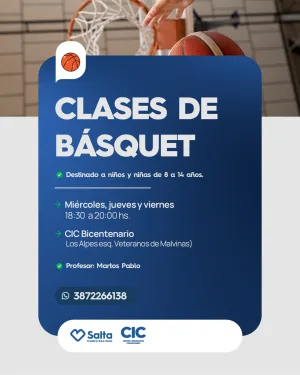 Clases de Bàsquet en CIC Bicentenario
