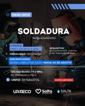 SOLDADURA NIVEL AVANZADO- CIC SAN BENITO