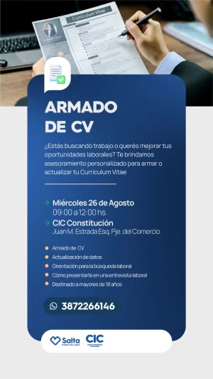 ARMADO DE CURRICULUM VITAE - CIC CONSTITUCION