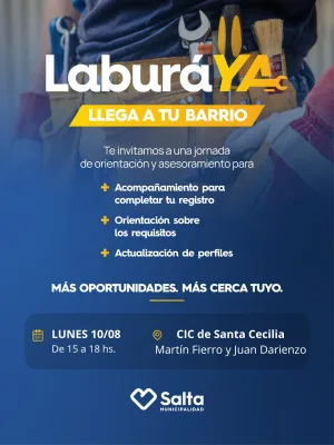 LABURA YA LLega a tu Barrio - CIC SANTA CECILIA