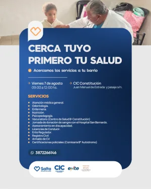 CERCA TUYO, PRIMERO TU SALUD - CIC CONSTITUCION
