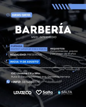 BARBERIA NIVEL INTERMEDIO UPATECO - CIC LIMACHE