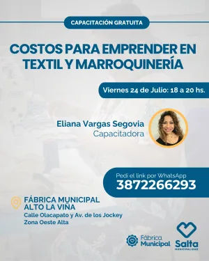 Costos para emprender en textil y marroquinería - 24/07/26