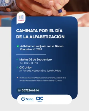 CAMINATA POR EL DÍA DE LA ALFABETIZACIÓN - CIC UNIÓN