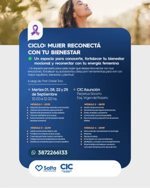 CICLO MUJER RECONECTA CON TU BIENESTAR