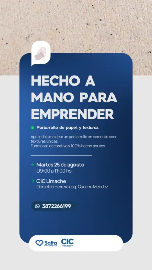 HECHO A MANO PARA EMPRENDER - PORTARROLLO DE PAPEL Y TEXTURAS - CIC LIMACHE