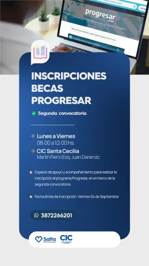 INSCRIPCIONES BECAS PROGRESAR - CIC SANTA CECILIA