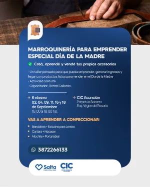 MARROQUINERIA PARA EMPRENDER-ESPECIAL DIA DE LA MADRE