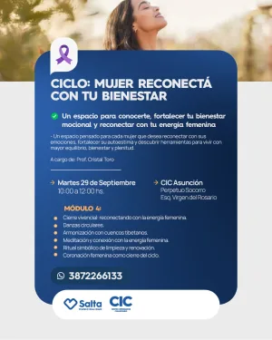 CICLO MUJER RECONECTA CON TU BIENESTAR