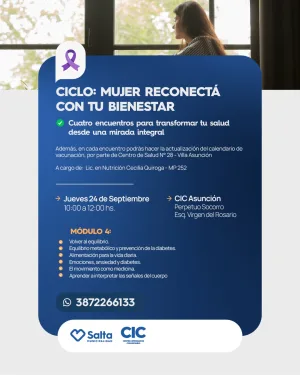 CICLO MUJER RECONECTA CON TU BIENESTAR-MODULO 4 JUEVES 24