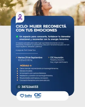 CICLO MUJER RECONECTA CON TU BIENESTAR