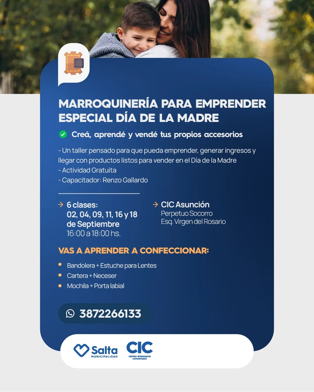 MARROQUINERIA PARA EMPRENDER-ESPECIAL DIA DE LA MADRE