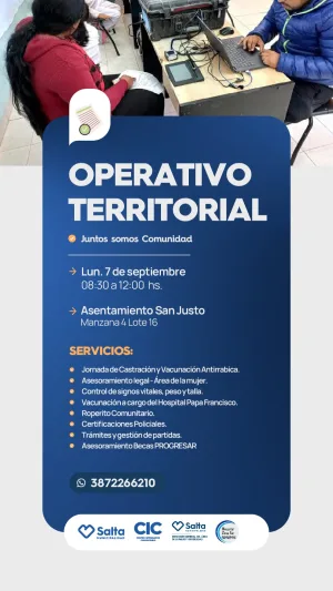 OPERATIVO TERRITORIAL. CIC SOLIDARIDAD