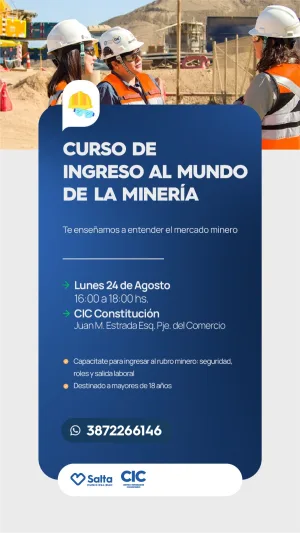 CURSO INGRESO AL MUNDO DE LA MINERIA - CIC CONSTITUCION