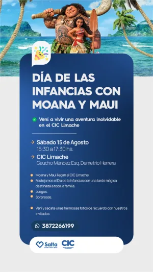 DIA DE LAS INFANCIAS CON MOANA Y MAUI - CIC LIMACHE