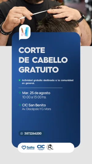 CORTE DE CABELLO GRATUITO- CIC SAN BENITO