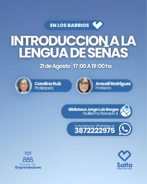 Introducción a la lengua de señas - 21/08/2026