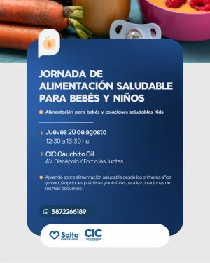 ALIMENTACIÓN PARA BEBÉS Y COLACIONES SALUDABLES KIDS - CIC GAUCHITO GIL