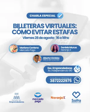 Billeteras virtuales: Cómo evitar estafas - 28/08/2026