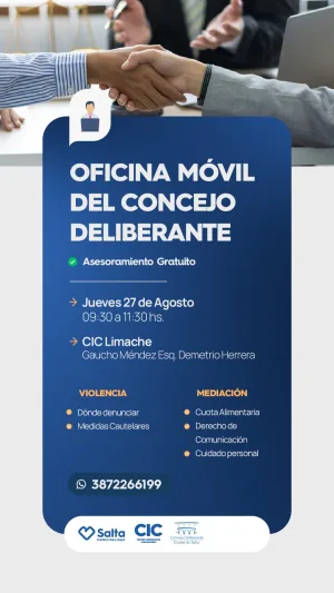 OFICINA MOVIL DEL CONSEJO DELIBERANTE - CIC LIMACHE