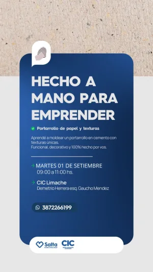 HECHO A MANO PARA EMPRENDER - PORTARROLLO DE PAPEL Y TEXTURAS - CIC LIMACHE