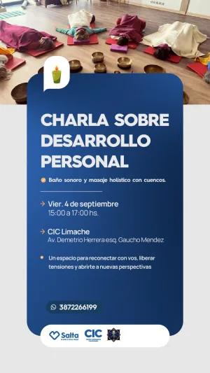 CHARLA SOBRE EL DESARROLLO PERSONAL - CIC LIMACHE