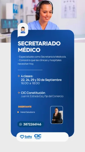 SECRETARIADO MEDICO - CIC CONSTITUCION