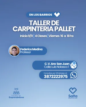 Taller de carpintería con pallet - 09/09/2026