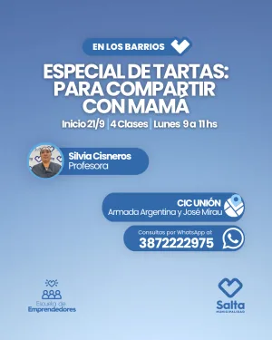 Especial de tartas: para compartir con mamá - 21/09/2026