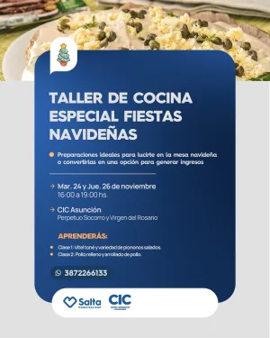 TALLER DE COCINA – ESPECIAL FIESTAS NAVIDEÑAS