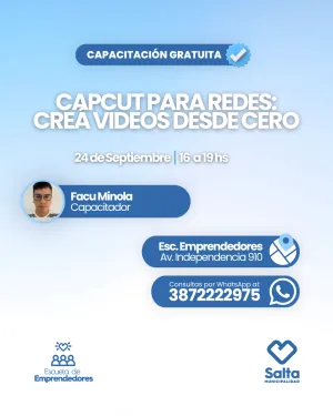 Capcut para redes: Creá videos desde cero - 24/09/2026