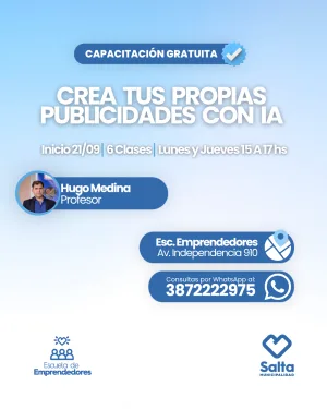 Creá tus propias publicidades con IA - 21/09/2026