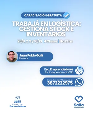 Trabajá en logística: gestioná stock e inventarios - 25/09/2026