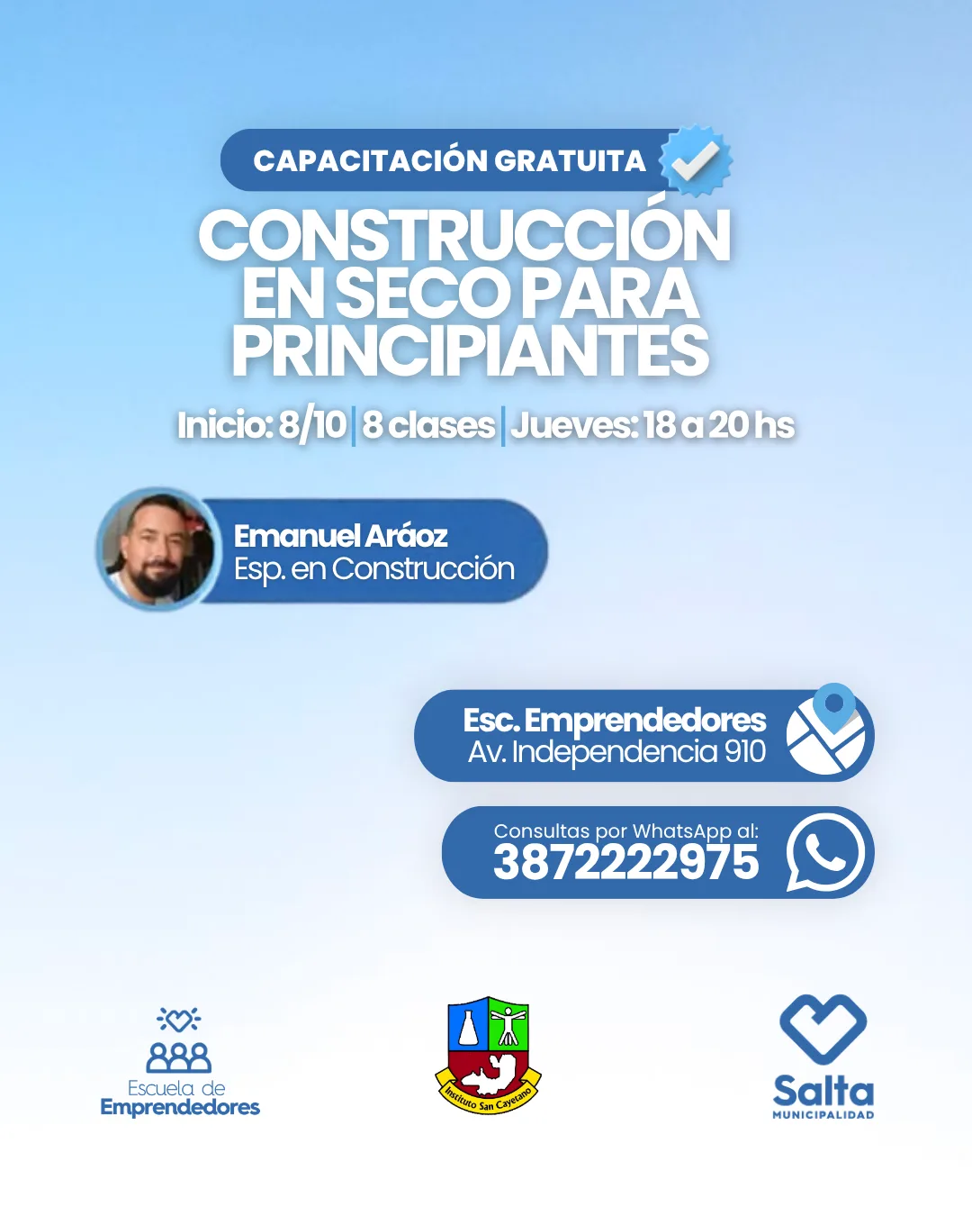 Construcción en seco para principiantes - 08/10/2026