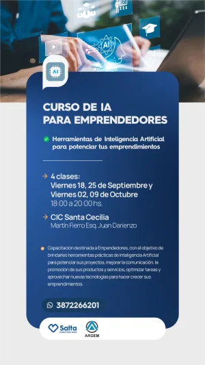 CURSO DE IA PARA EMPRENDEDORES - CIC SANTA CECILIA