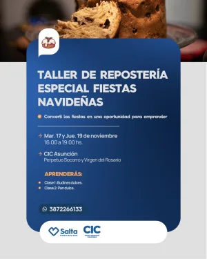 TALLER DE REPOSTERÍA – ESPECIAL FIESTAS NAVIDEÑAS
