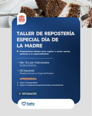 TALLER DE REPOSTERIA ESPECIAL DIA DE LA MADRE - CIC ASUNCION