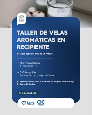VELAS AROMATICAS EN RECIPIENTE- CIC ASUNCION