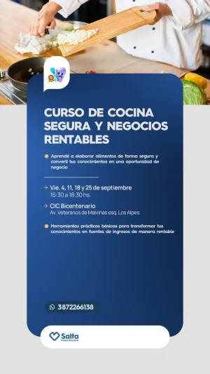 "Cocina Segura, Negocio Rentable" En CIC Bicentenario