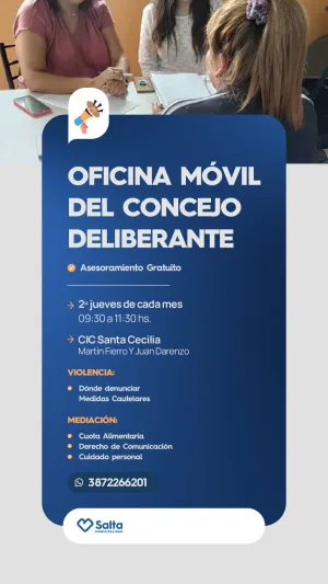 OFICINA MOVIL DEL CONCEJO DELIBERANTE - CIC SANTA CECILIA