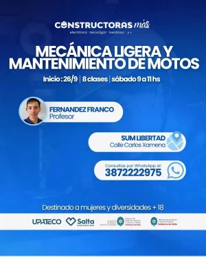 Curso universitario mecánica ligera y mantenimiento de motos - 26/09/2026