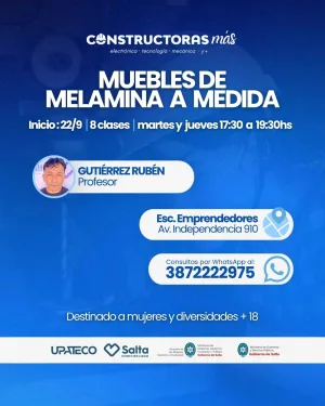 Curso universitario de muebles de melamina a medida - 22/09/2026