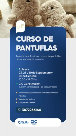 CURSO DE PANTUFLAS - CIC CONSTITUCION