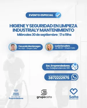 Higiene y seguridad en limpieza industrial y mantenimiento - 30/09/2026