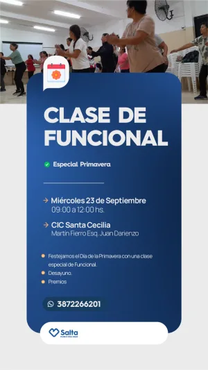 CLASE FUNCIONAL ESPECIAL PRIMAVERA - CIC SANTA CECILIA