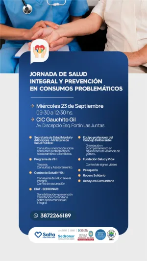 JORNADA DE SALUD INTEGRAL Y PREVENCIÓN EN CONSUMOS PROBLEMÁTICOS - CIC GAUCHITO GIL