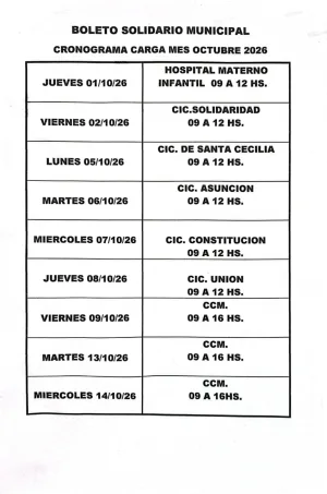 BOLETO SOLIDARIO MUNICIPAL. CIC SOLIDARIDAD